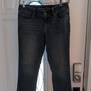 American Eagle Outfitters Women's Blue Straight Leg Jeans